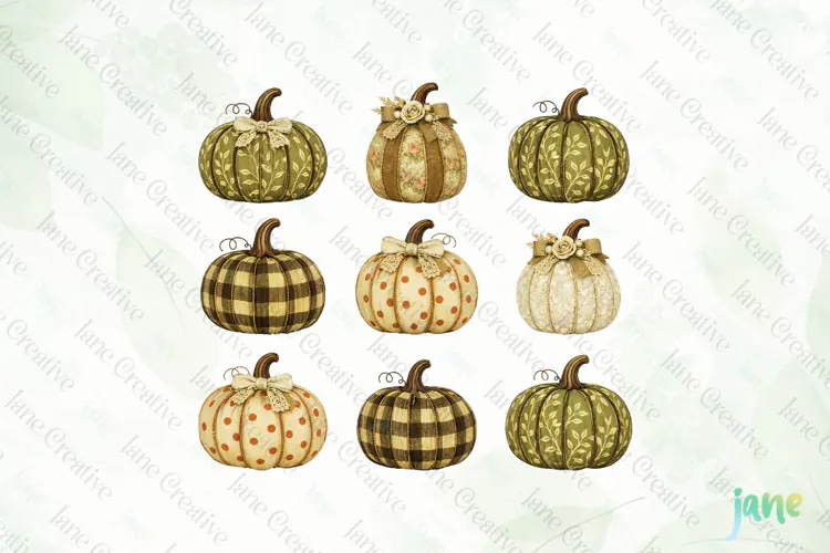 Vintage Pumpkin Clipart