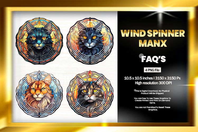 Manx Wind Spinner Sublimation - 04 Variations example image 1