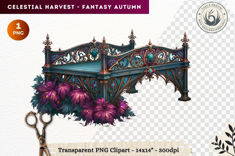 Autumn Fantasy Clipart PNG Celestial Steampunk Harvest