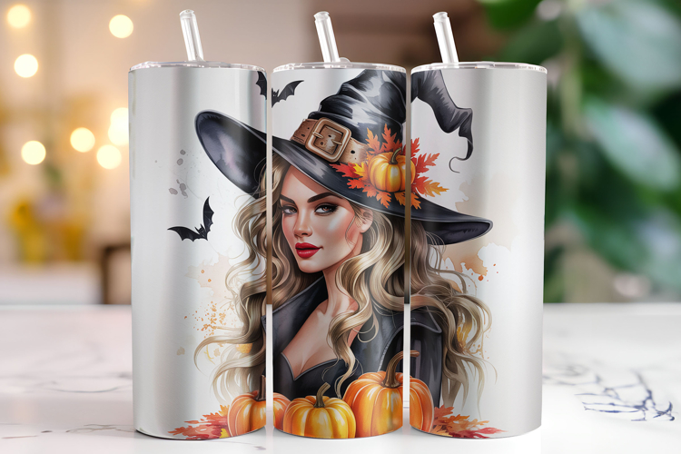 Halloween Witch Tumbler Wrap | Sublimation | Tumblers