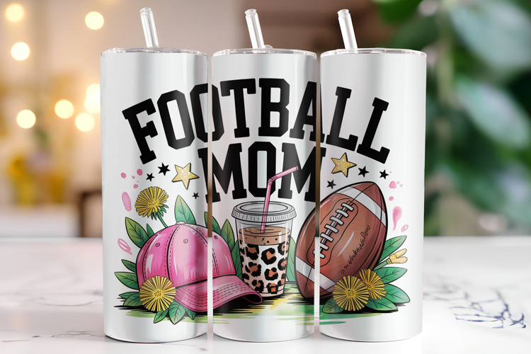 Football Mom Tumbler Wrap | Sublimation | Tumblers
