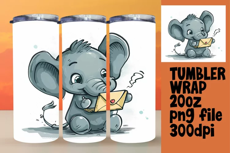 Playful Critters Tumbler Wrap: 20oz