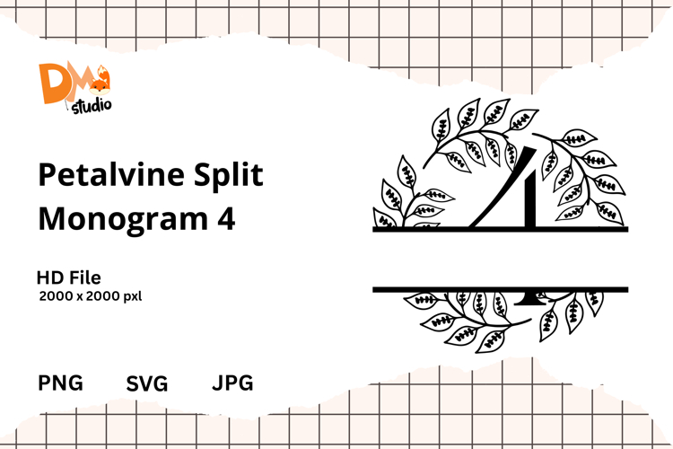 Floral Monogram Letter Svg Image 24