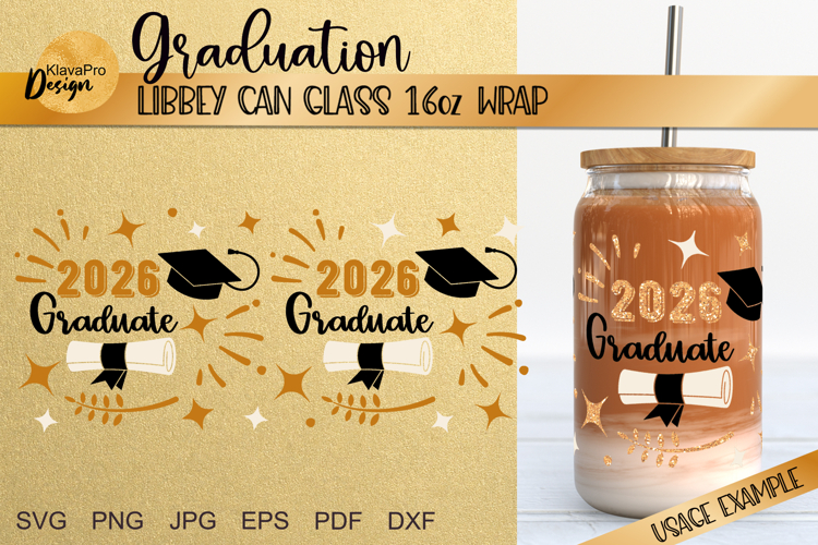 2026 Graduate | Libby glass wrap SVG |16oz