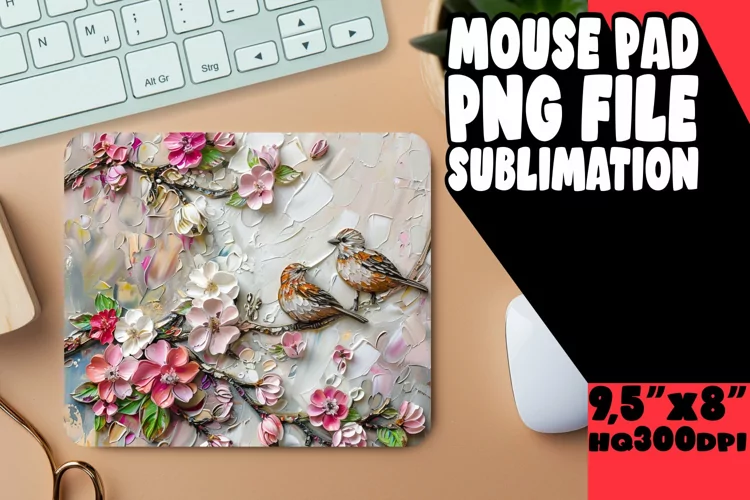 Dynamic 3D Blossom Mouse Pad