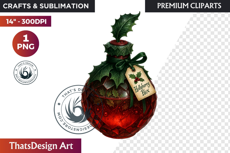 Christmas Winter Potion Bottles PNG, Magical Holiday Clipart