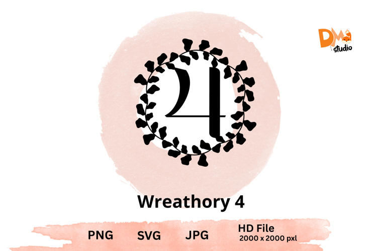 Wreath Monogram SVGs Image 15