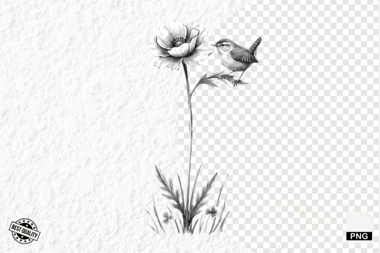 Black And White Summer Clipart Image 8