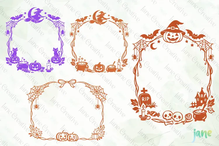 Halloween Border SVG PNG Clipart
