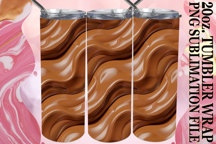 Vibrant Inflated Pattern 20oz Tumbler Wrap Series example image 1