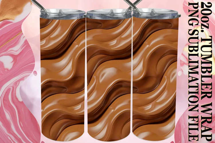Vibrant Inflated Pattern 20oz Tumbler Wrap Series