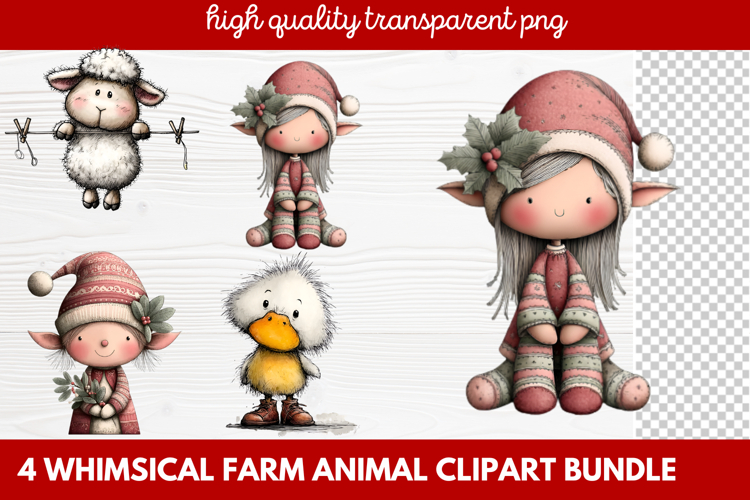 Farmhouse Animals Clipart Image 10