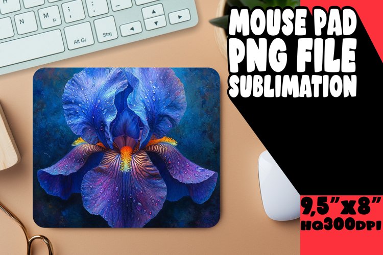 Floral Wonderland: Flower Pattern Mouse Pad