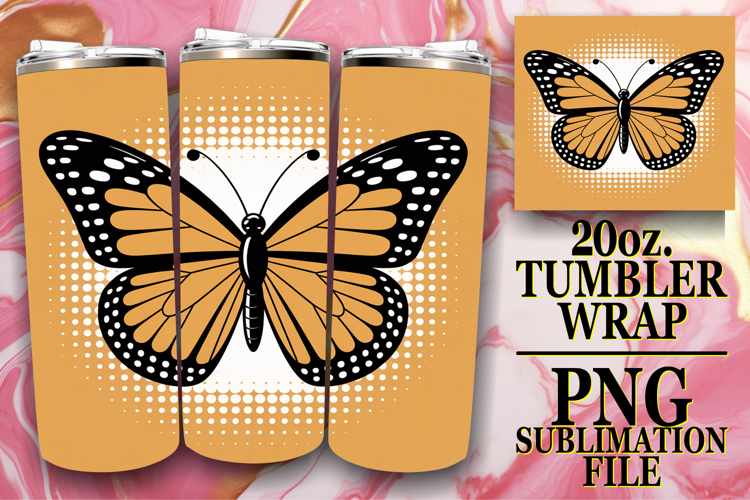 SERENE NIGHTS 20oz TUMBLER WRAP, Butterfly