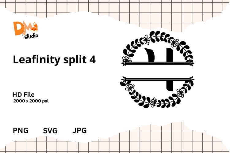Floral Monogram Letter Svg