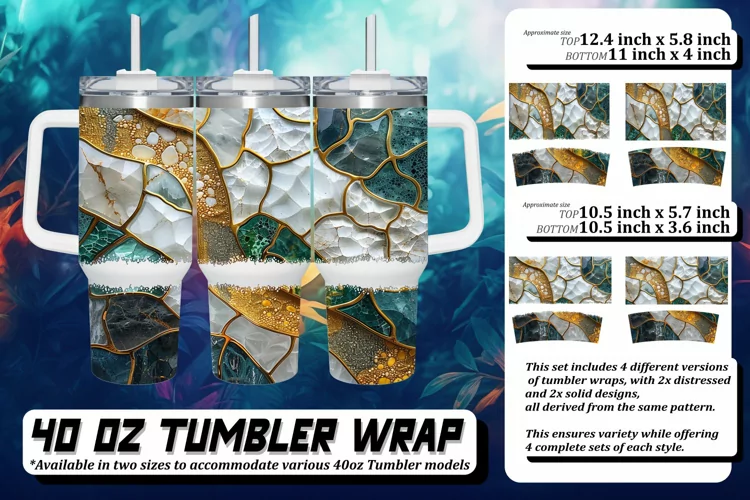 Glittery Desert Landscape Tumbler Wrap: Spring Sublimation