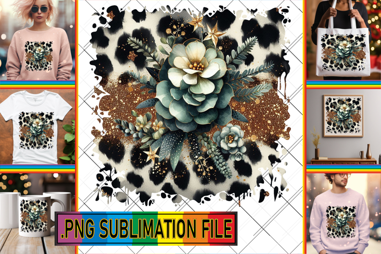 Joyful Sublimation TSHIRT Art, Leopard Prints