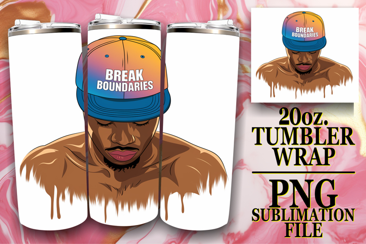 Sweet Sublimation 20oz tumbler wrap, Afro Mam