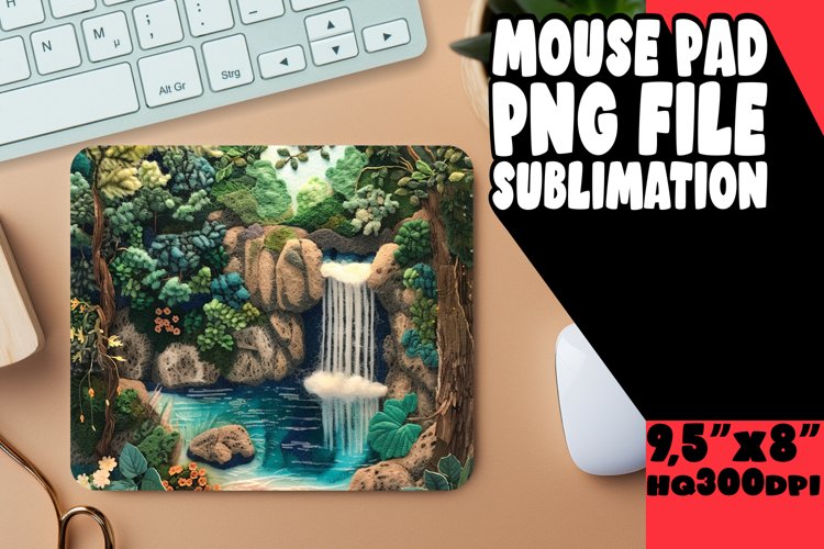Beautiful 3D Landscape Sublimation Mouse Pad