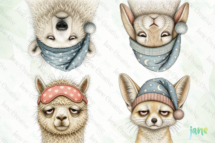 Sleepy Animal PNG Clipart