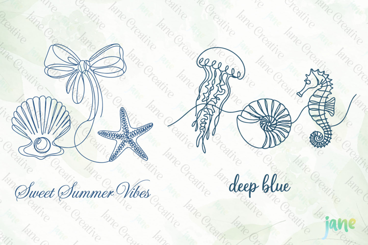 Retro Summer Coastal SVG PNG Clipart