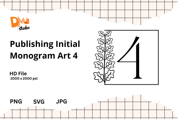 Publishing Initial Monogram Art