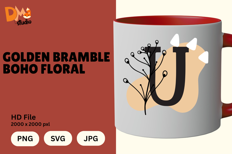 Floral Letter Svg Image 6