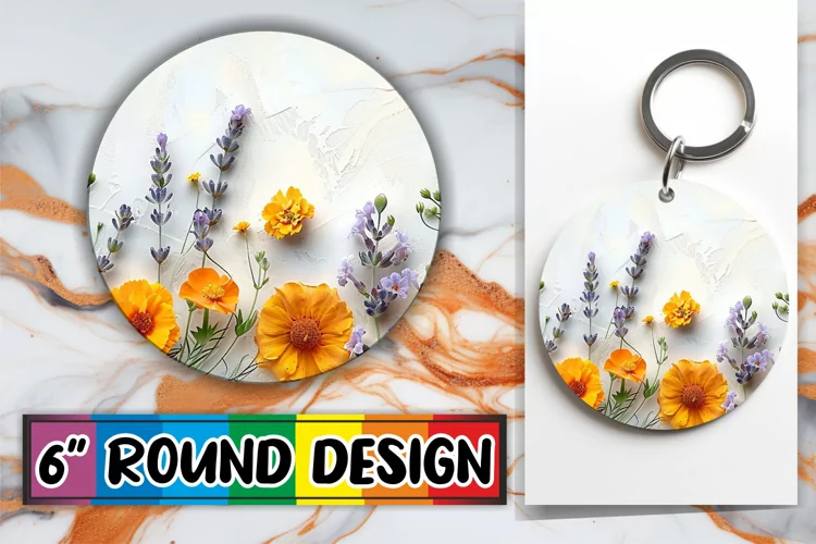 Blossom Burst - Circle Sublimate Delight Round