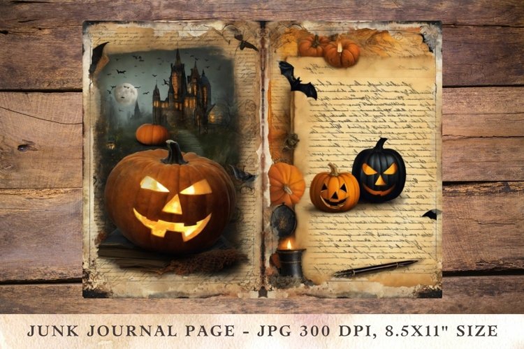 Printable Junk Journal Pages halloween 13