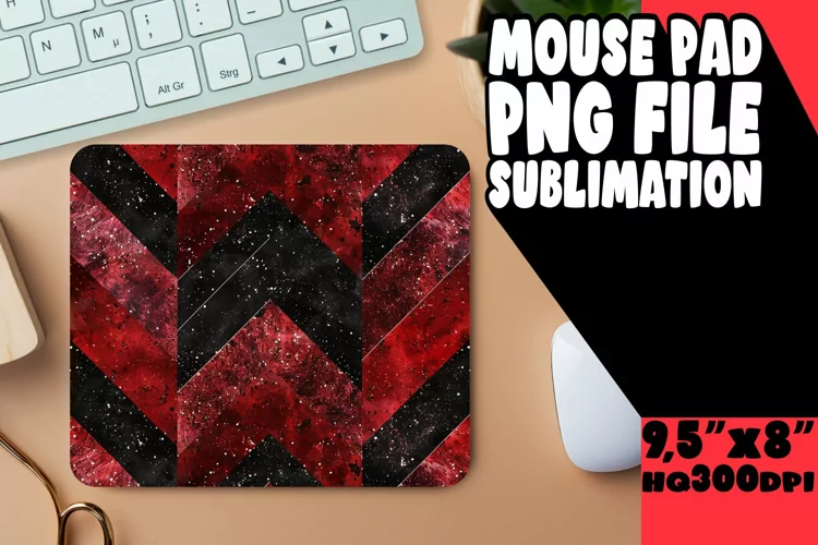 Glittery Sparkly Stripes Mouse Pad Art