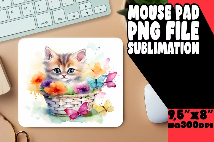 Mischievous Cat Moments Mouse Pad Design