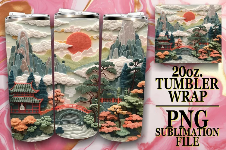 3D Spring Beauty View Tumbler Sleeve - 20oz