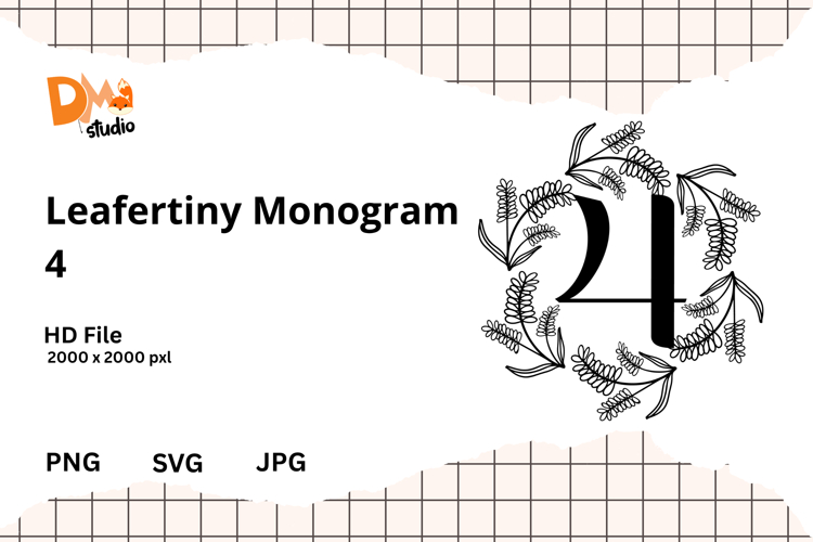 Floral Monogram Letter Svg Image 21