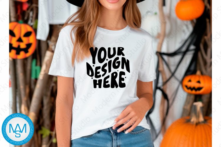 White Tshirt Mockup Image 4