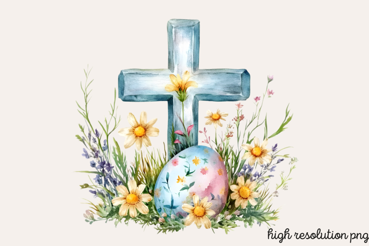 Easter Cross Clipart Image 15