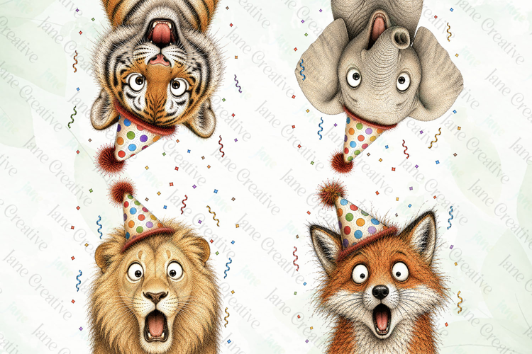 Surprise Birthday Animal PNG Clipart