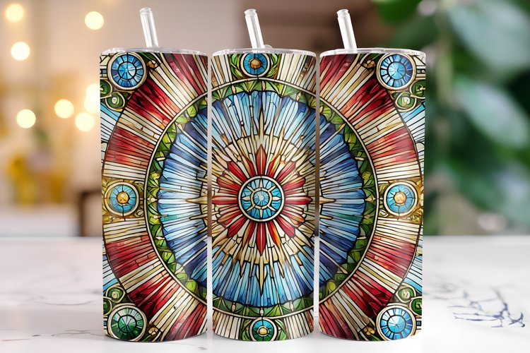 Stained glass Tumbler Wrap | Sublimation | Tumblers