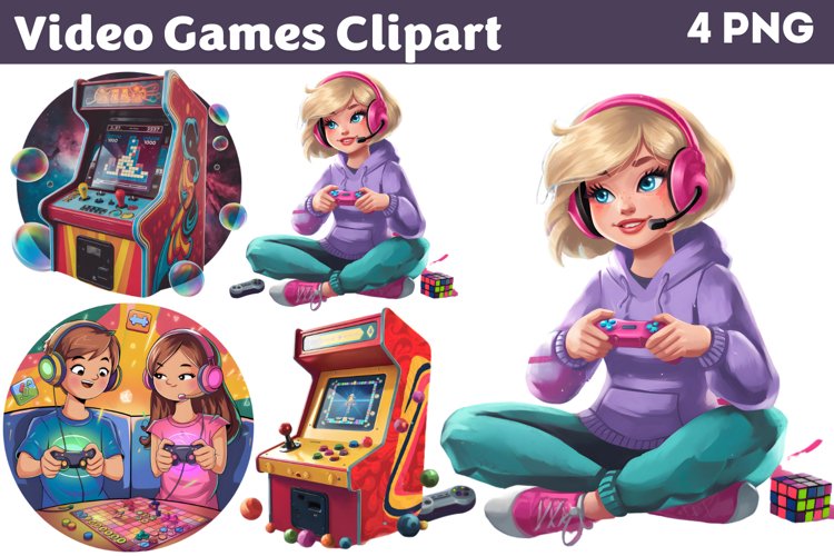 Video Games Clipart PNG example image 1
