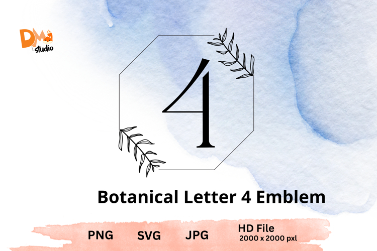 Floral Letter Svg Image 5