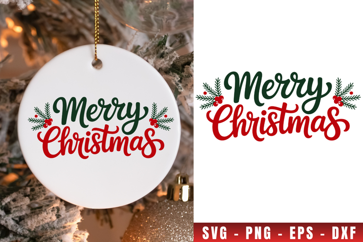Merry Christmas Tree Svg Image 10