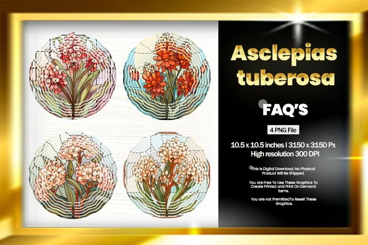 Asclepias Tuberosa Wind Spinner Sublimation - 04 Variations