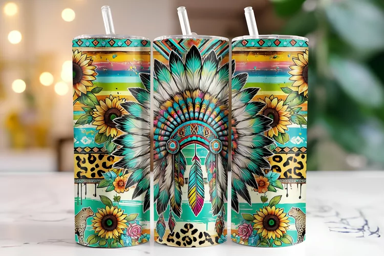 Traditional Headband Tumbler Wrap | Sublimation | Tumblers
