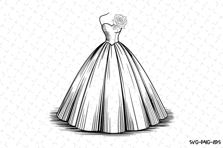 Dress Cricut Svg  Image 4