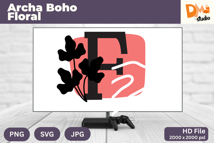 Boho Floral Svg Image 9
