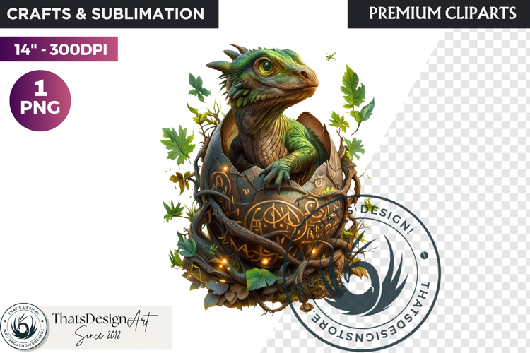 Cute Baby Dragon in a egg Clipart, dragon egg, Fantasy PNG
