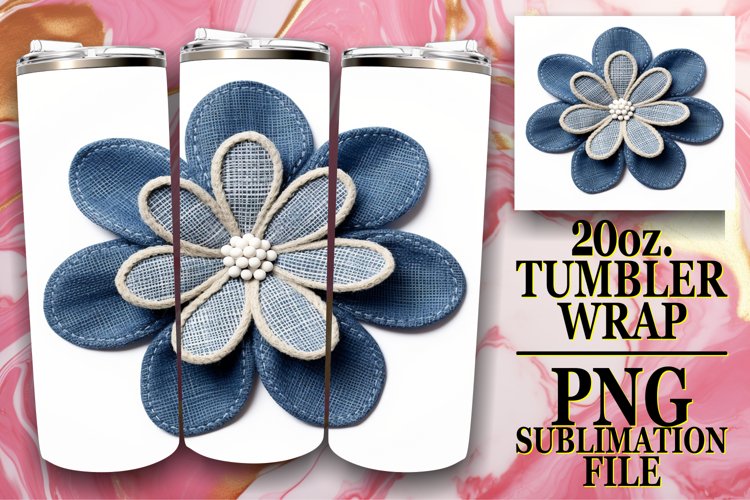 Blossom Dream 3D Tumbler Wrap for 20oz example image 1