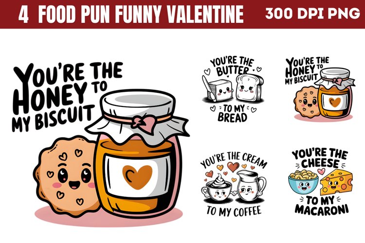 Food Pun Funny Valentine PNG