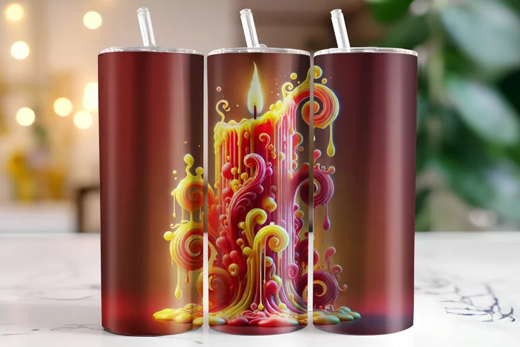 Candle Tumbler Wrap | Sublimation | Tumblers