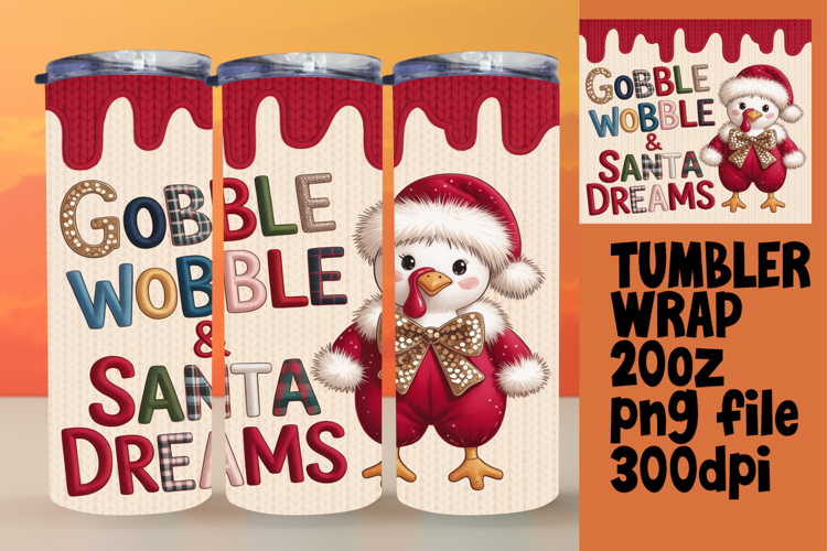 RADIANT 20oz Tumbler Wrap , Holiday