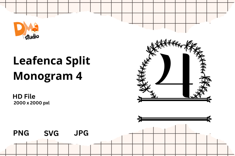 Floral Monogram Letter Svg Image 5